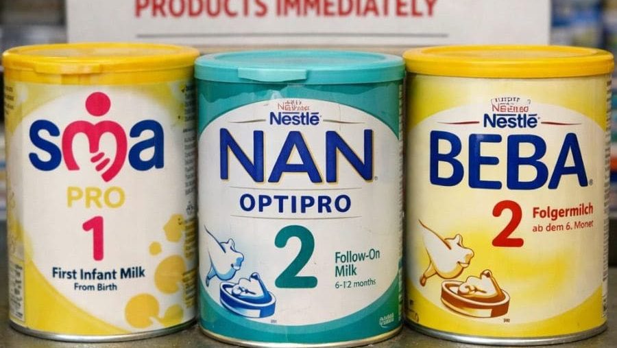 القومية لسلامة الغذاء تقرر سجب منتجات حليب الأطفال سما من السوق المصرية